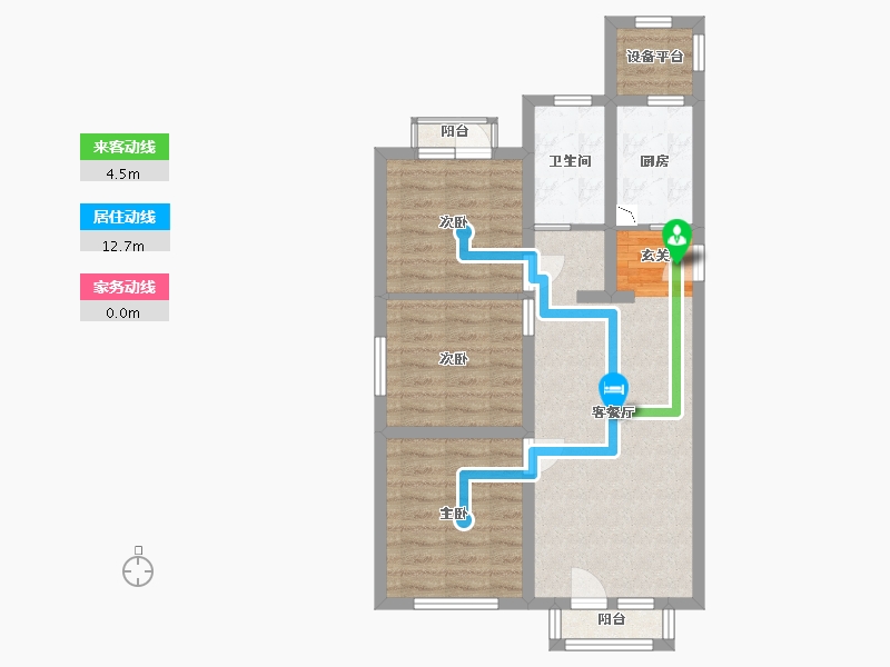 河北省-石家庄市-奥园城央云庭-68.24-户型库-动静线