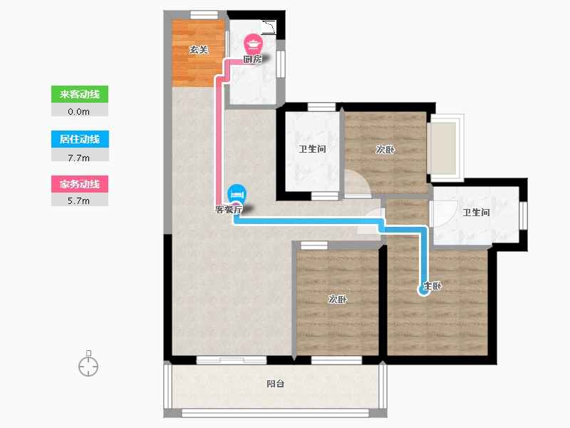 广东省-东莞市-金融街・金悦府-77.28-户型库-动静线