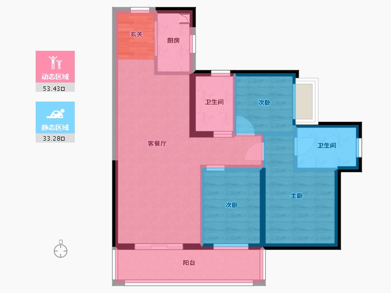 广东省-东莞市-金融街・金悦府-77.28-户型库-动静分区