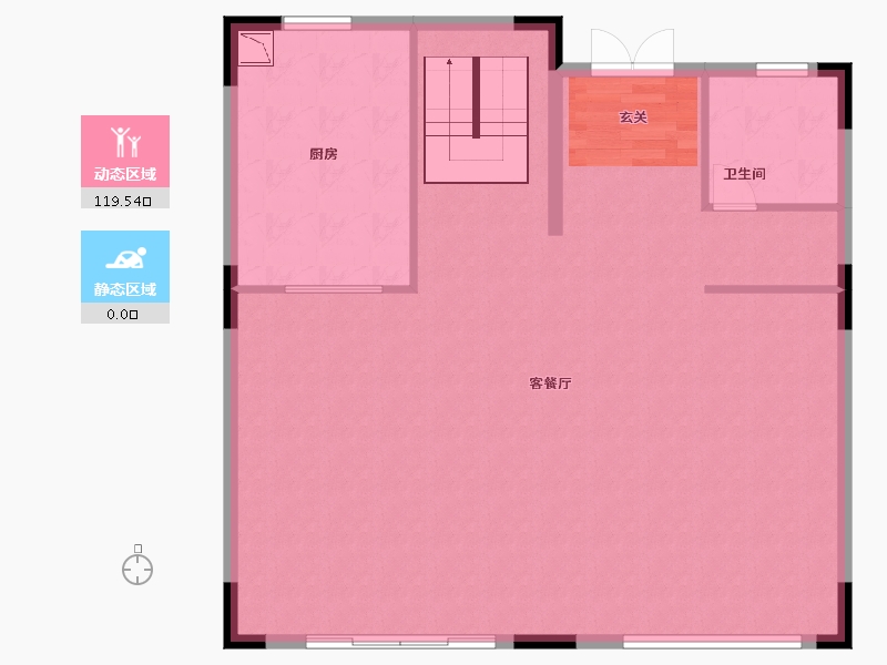 广东省-东莞市-旭辉江山墅-112.83-户型库-动静分区