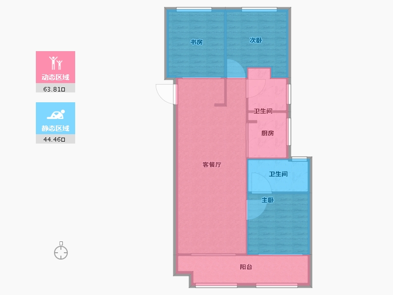 山东省-济南市-高铁城-100.01-户型库-动静分区