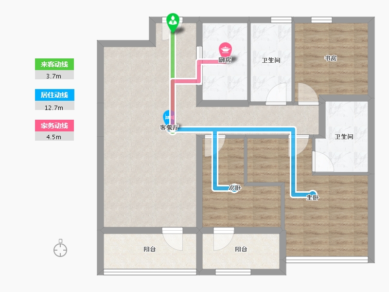 山东省-青岛市-腾讯双创小镇-86.21-户型库-动静线