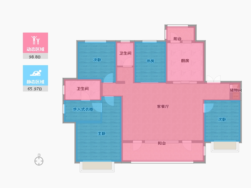 山东省-青岛市-海尔产城创波尔多小镇-148.01-户型库-动静分区