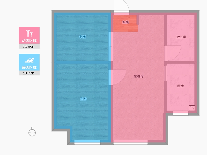 北京-北京市-融创・崇礼公馆-40.49-户型库-动静分区