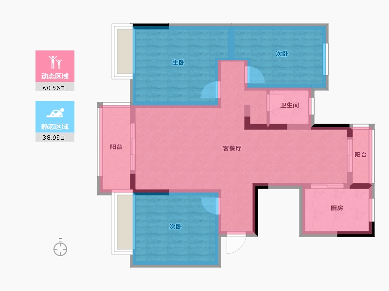 河南省-周口市-建业-87.92-户型库-动静分区