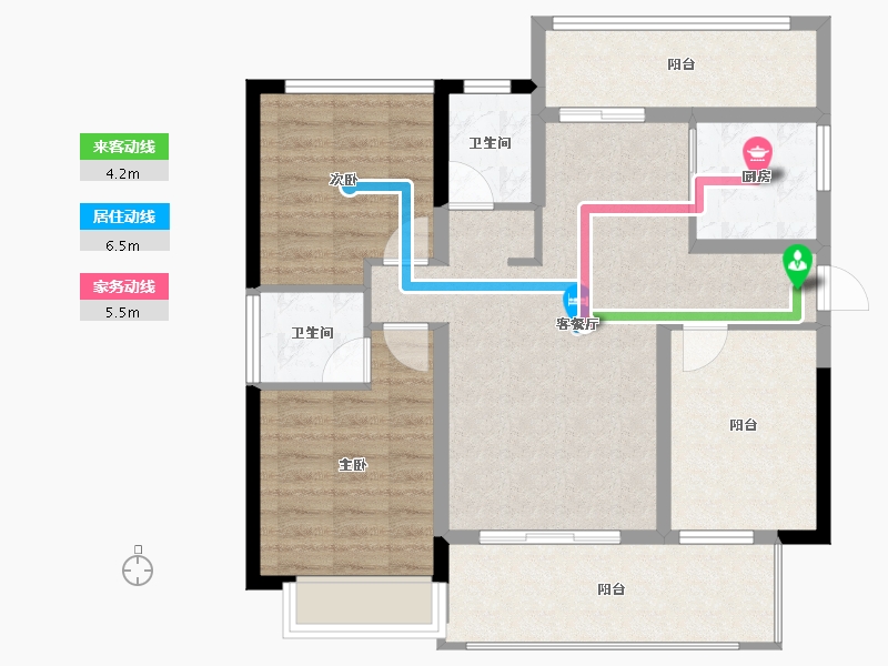 广西壮族自治区-北海市-北海中港城-87.59-户型库-动静线