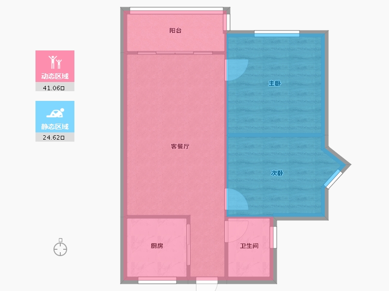 四川省-成都市-棕南正街9号院-59.92-户型库-动静分区