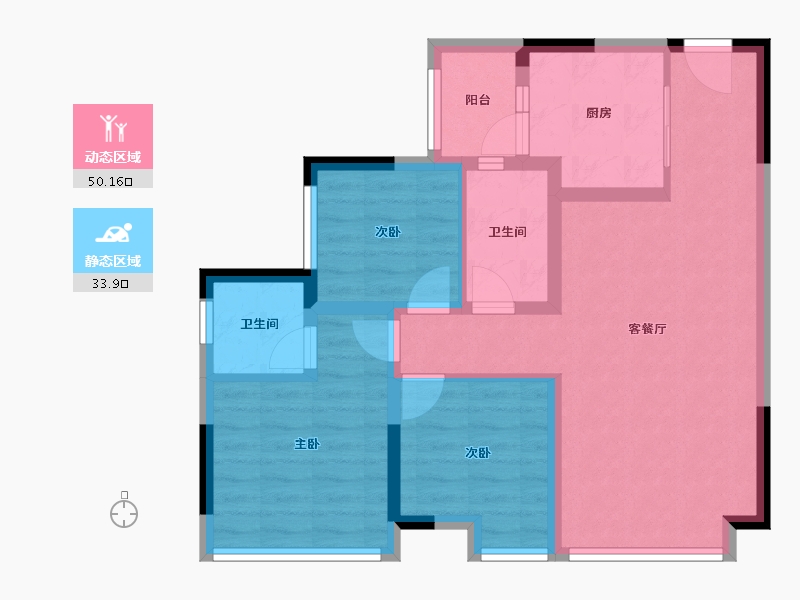 四川省-成都市-汇尚城-74.22-户型库-动静分区