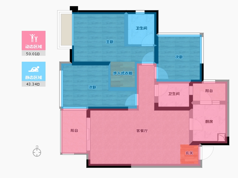 四川省-成都市-百悦国际社区相寓-81.65-户型库-动静分区