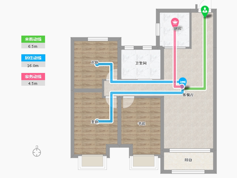 黑龙江省-哈尔滨市-中海・和院-81.62-户型库-动静线