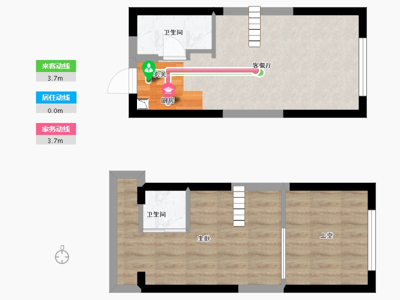 湖南省-长沙市-藏珑湖上公馆-42.85-户型库-动静线