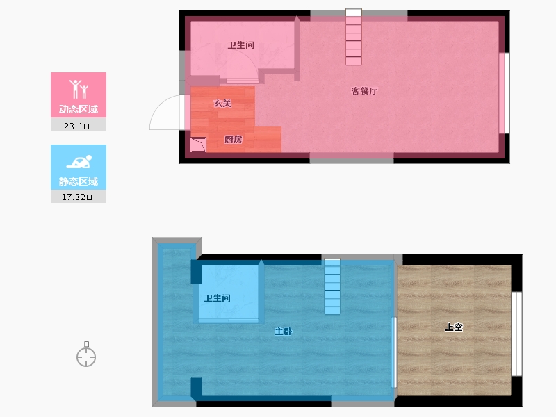 湖南省-长沙市-藏珑湖上公馆-42.85-户型库-动静分区