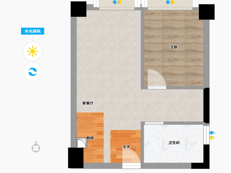 湖南省-长沙市-金地中交麓谷香颂-33.22-户型库-采光通风