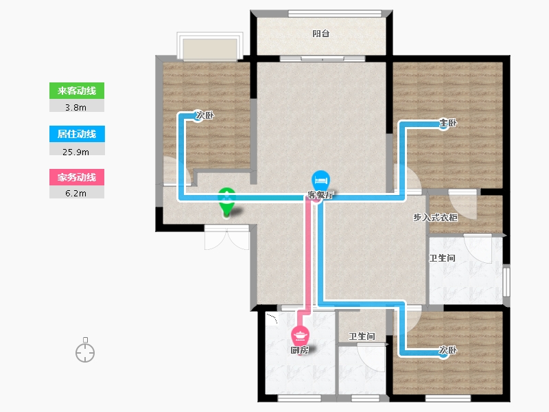 山东省-德州市-良知苑-130.01-户型库-动静线