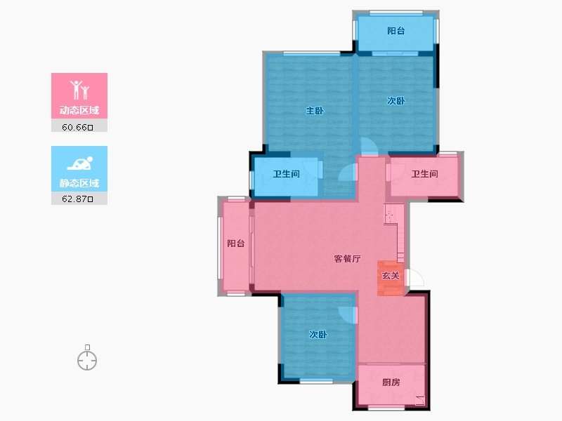 河南省-商丘市-中央名邸-110.09-户型库-动静分区