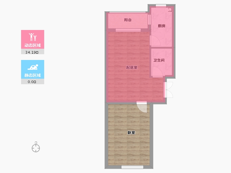 黑龙江省-哈尔滨市-公元天下-45.22-户型库-动静分区