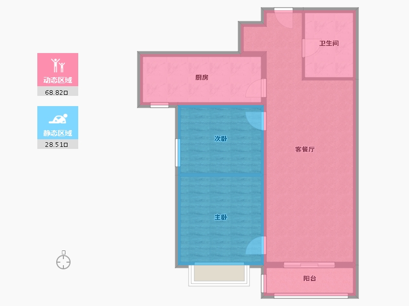 山西省-朔州市-京城港-88.00-户型库-动静分区