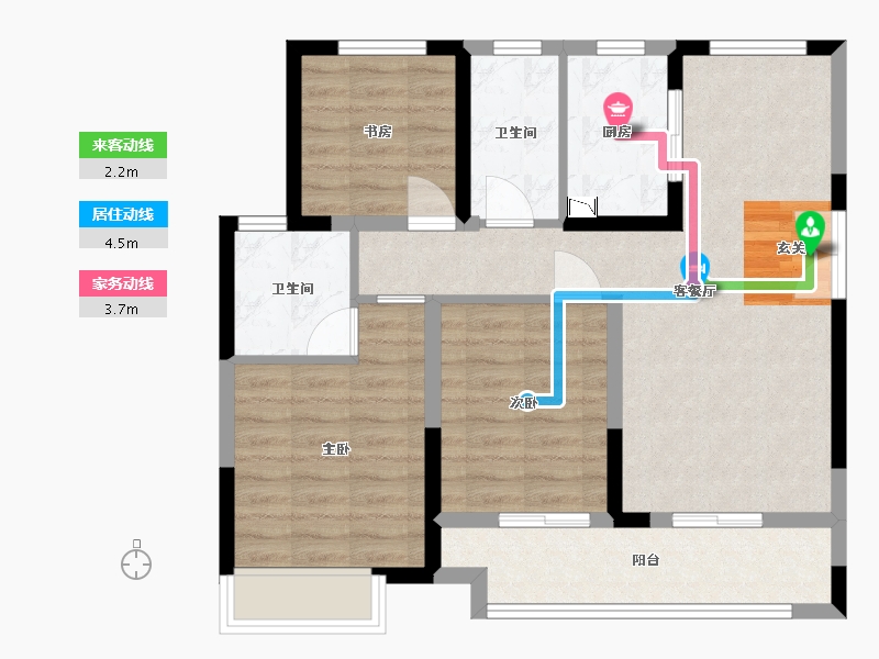 浙江省-嘉兴市-荣安阳光城晴雪园-78.14-户型库-动静线