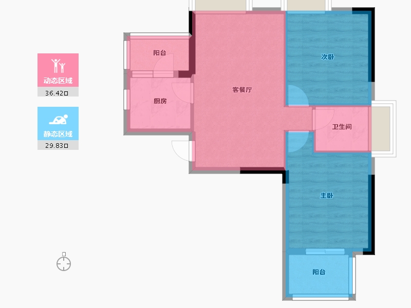 湖北省-武汉市-江南新天地-59.33-户型库-动静分区