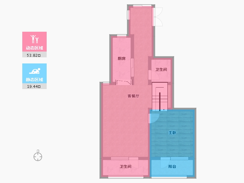 北京-北京市-锦悦府-64.23-户型库-动静分区