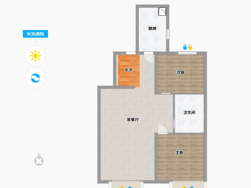 天津-天津市-新城和兴府-88.00-户型库-采光通风