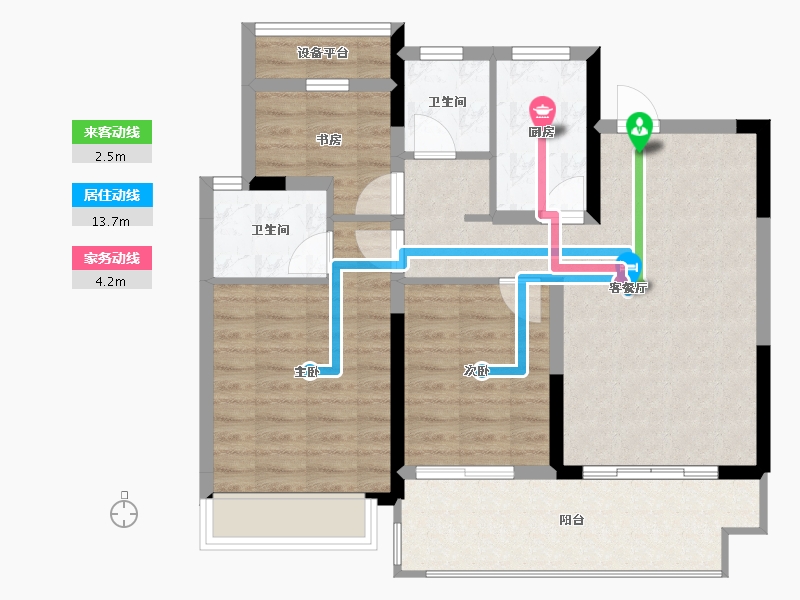 安徽省-亳州市-中铁诺德-82.19-户型库-动静线