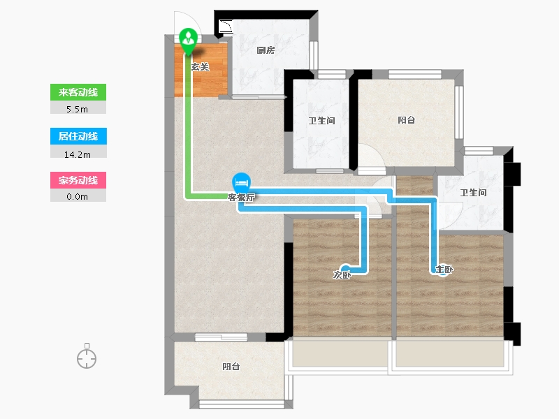 广东省-湛江市-湛江・远洋城-72.58-户型库-动静线