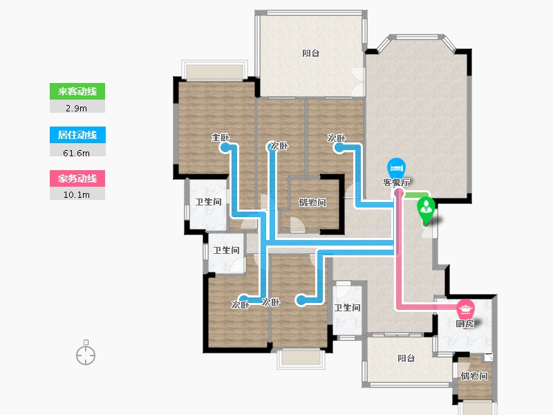 广东省-肇庆市-新世界花园-213.99-户型库-动静线