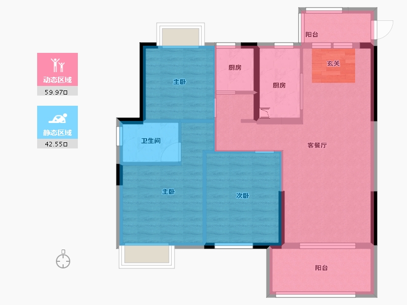 江西省-九江市-中辉学府-92.00-户型库-动静分区