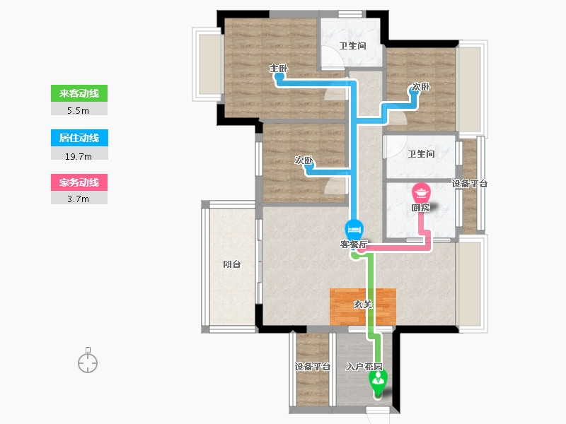 广东省-河源市-运兴上品华府-82.68-户型库-动静线