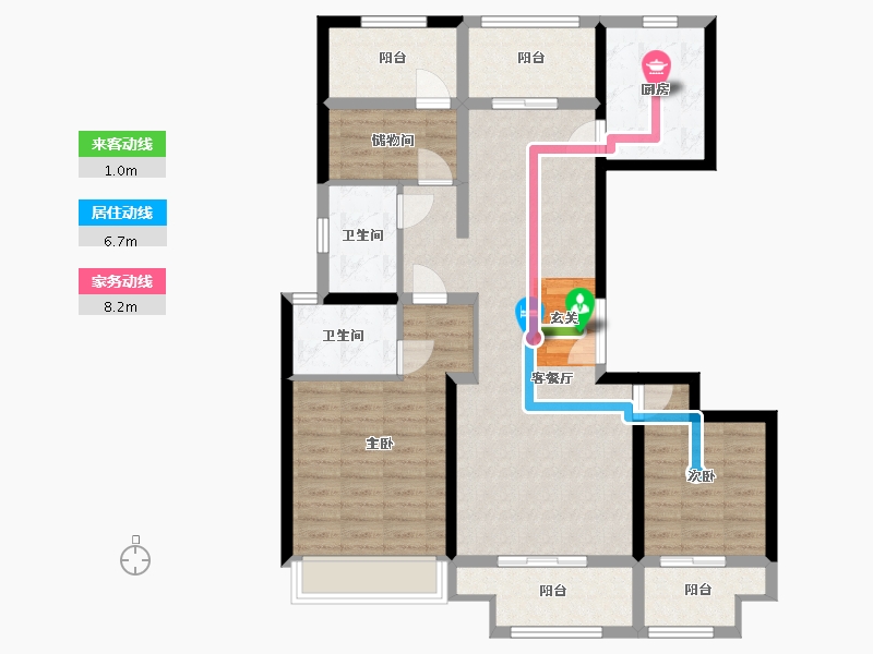 河南省-南阳市-新旭・京华府-100.00-户型库-动静线