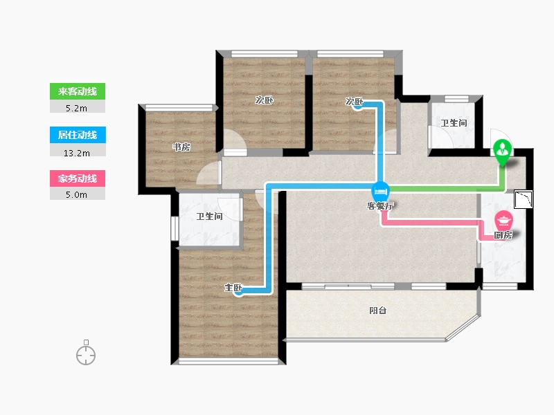 四川省-成都市-明信仕林悦府-93.27-户型库-动静线