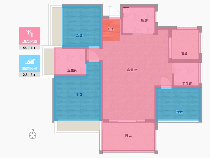 四川省-绵阳市-三汇・四季公园-78.92-户型库-动静分区