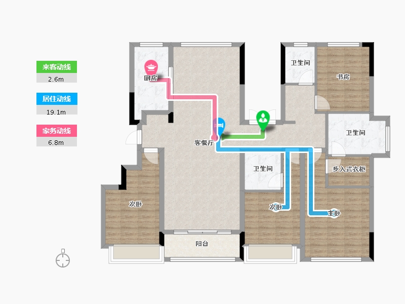 安徽省-阜阳市-华安城-139.22-户型库-动静线