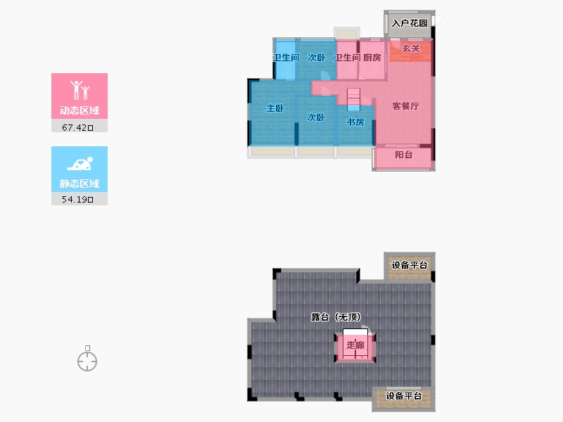 湖南省-湘西土家族苗族自治州-凯盛1号-236.49-户型库-动静分区