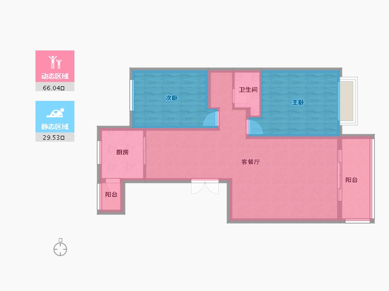 黑龙江省-鹤岗市-永丰国际城-85.94-户型库-动静分区