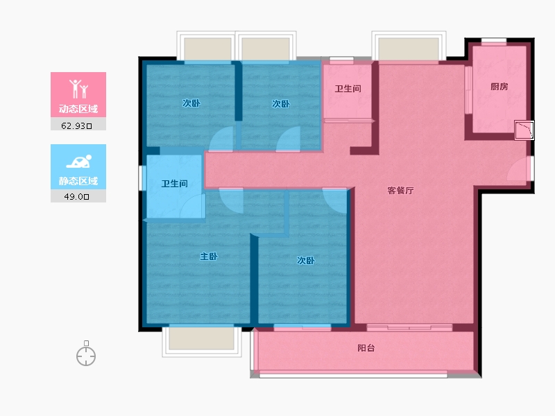 广西壮族自治区-北海市-北海阳光-100.00-户型库-动静分区