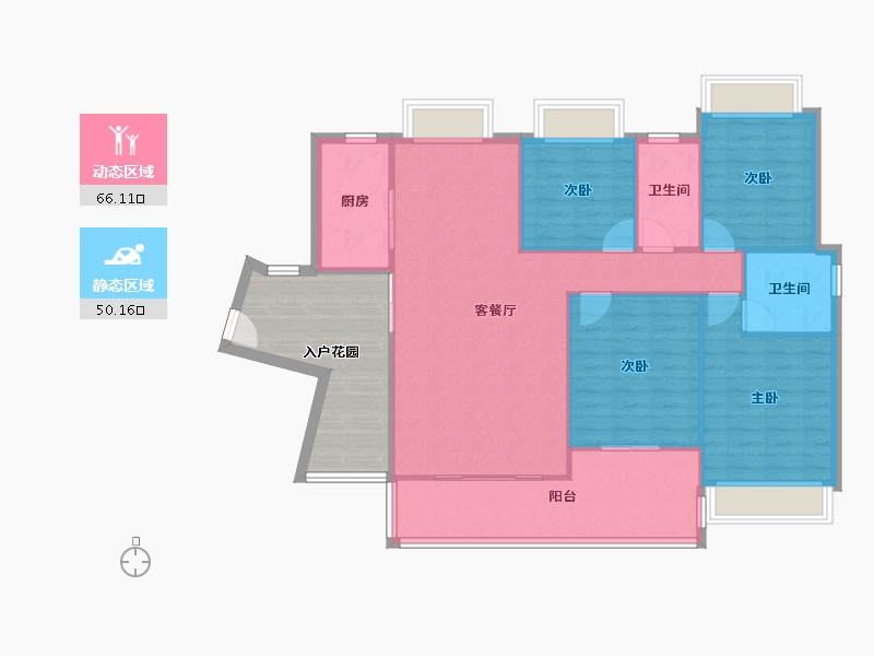 广东省-佛山市-欧浦花城-120.46-户型库-动静分区