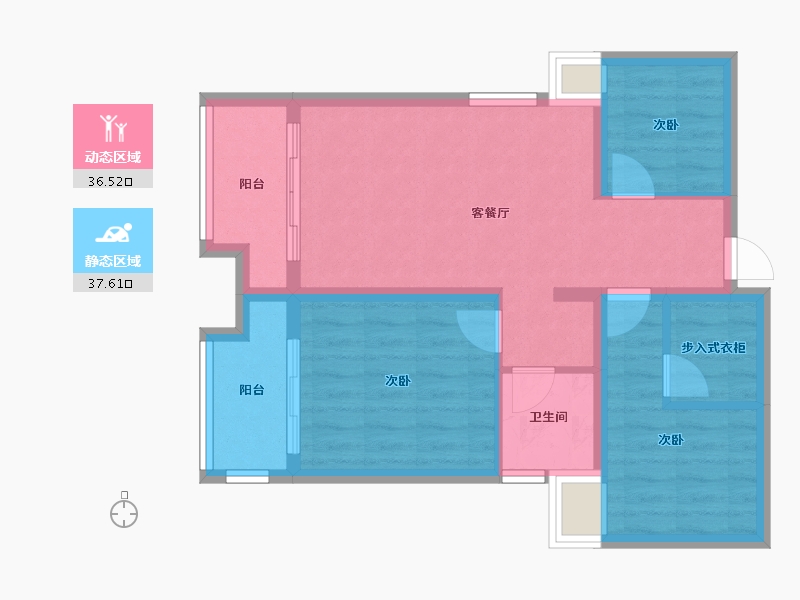 河北省-石家庄市-安联生态城-65.43-户型库-动静分区