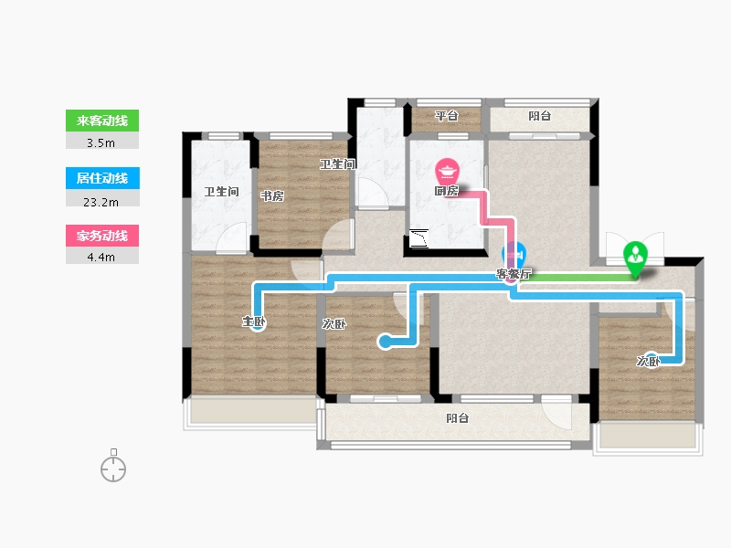 浙江省-温州市-保利天悦-117.61-户型库-动静线