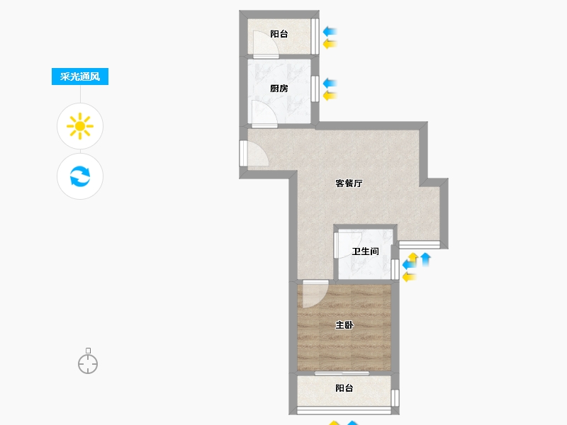 四川省-成都市-高碑瑞苑-35.73-户型库-采光通风