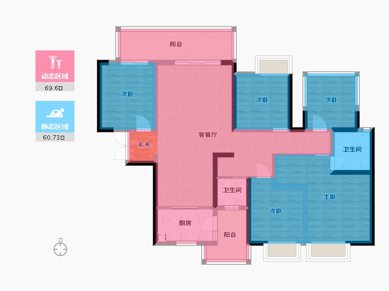 广西壮族自治区-南宁市-路桥壮美山湖-114.95-户型库-动静分区