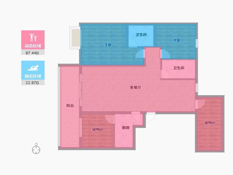 山东省-临沂市-金邑首府-107.69-户型库-动静分区