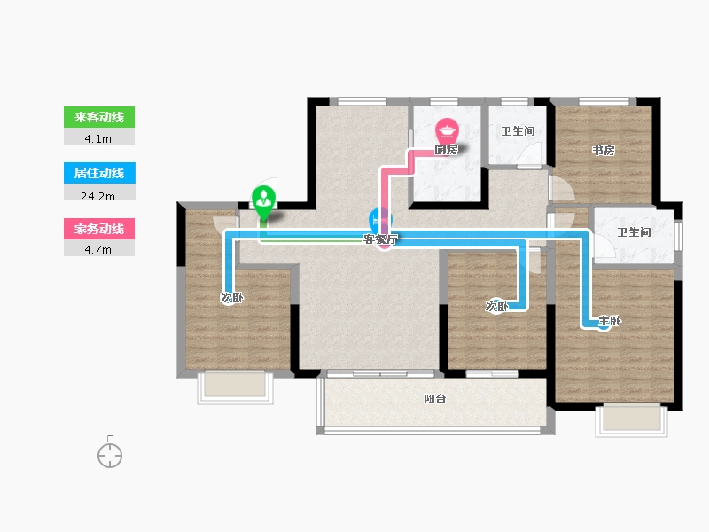 江苏省-盐城市-中南世纪城-120.07-户型库-动静线