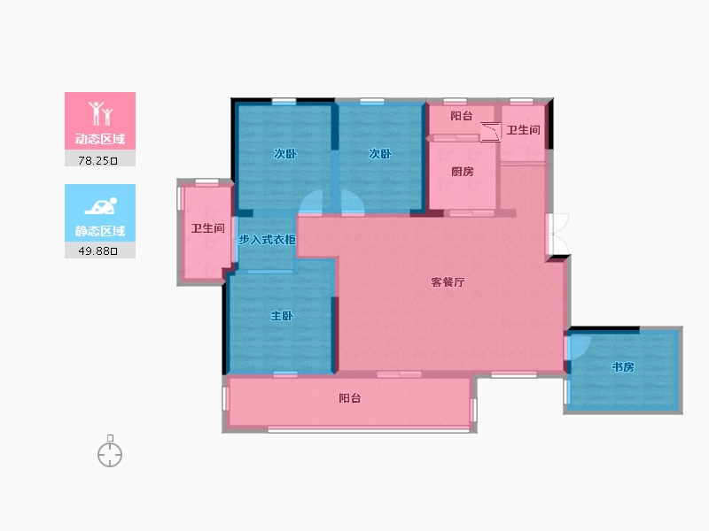 四川省-成都市-优品道锦绣-114.25-户型库-动静分区