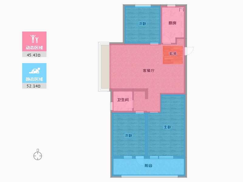 山东省-青岛市-海尔产城创衡山学府-86.40-户型库-动静分区