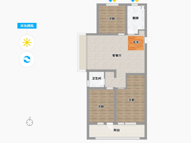 山东省-青岛市-海尔产城创衡山学府-86.40-户型库-采光通风