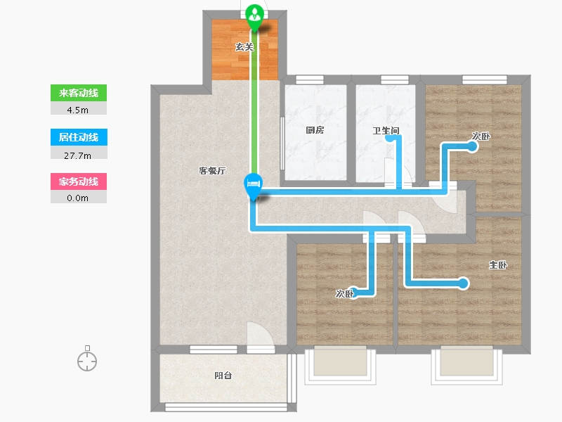 山东省-青岛市-海尔产城创衡山学府-74.40-户型库-动静线