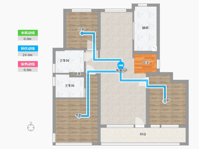 山东省-青岛市-融创・影都壹�-99.02-户型库-动静线