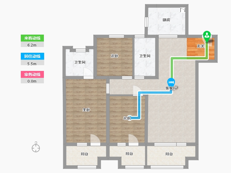 山东省-青岛市-融创中心-100.26-户型库-动静线